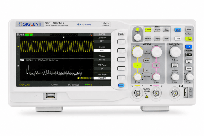 اسیلوسکوپ سیگلنت (SIGLENT) SDS1102CNL PLUS - تصویر 1