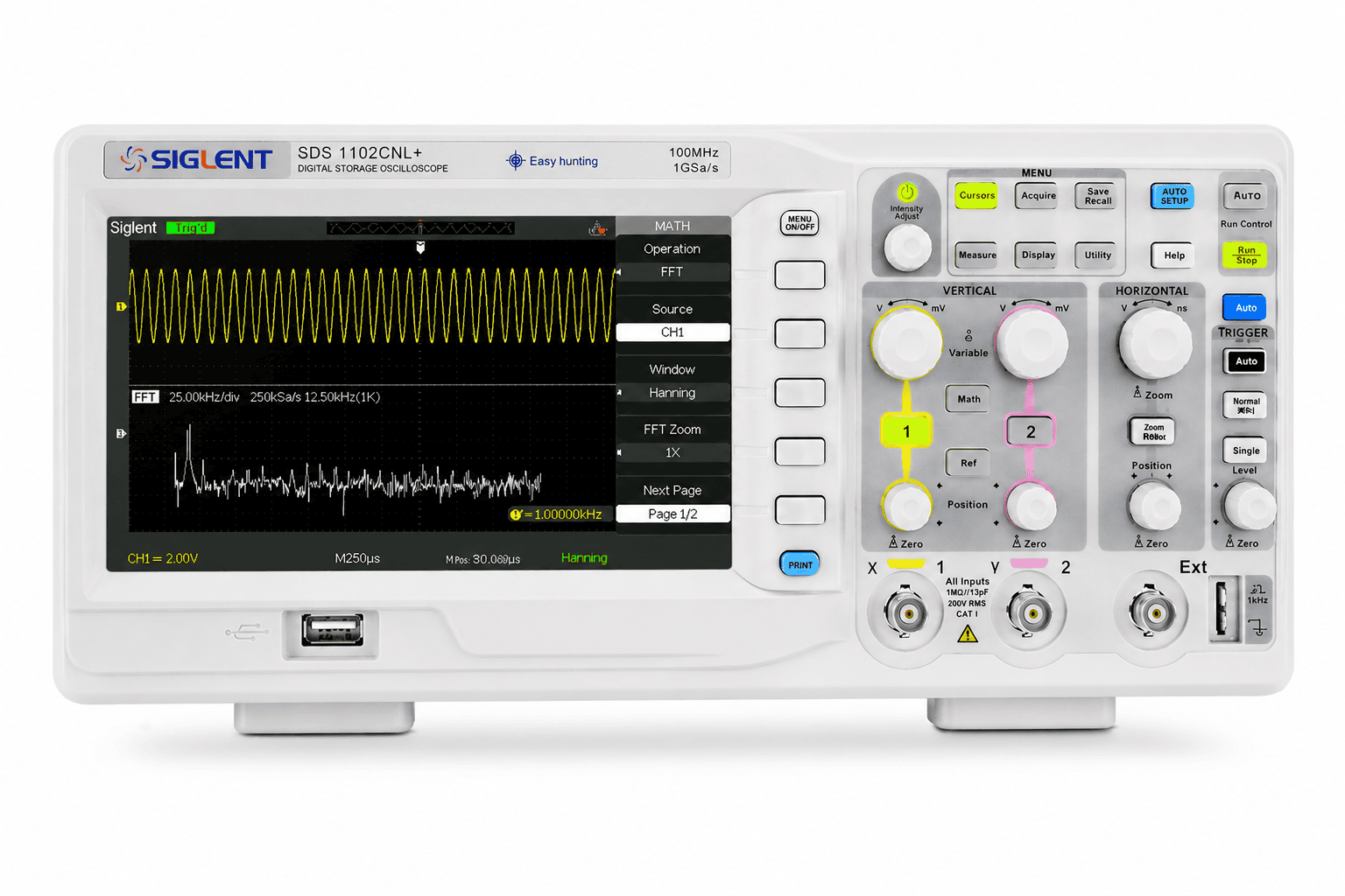 اسیلوسکوپ سیگلنت (SIGLENT) SDS1102CNL PLUS