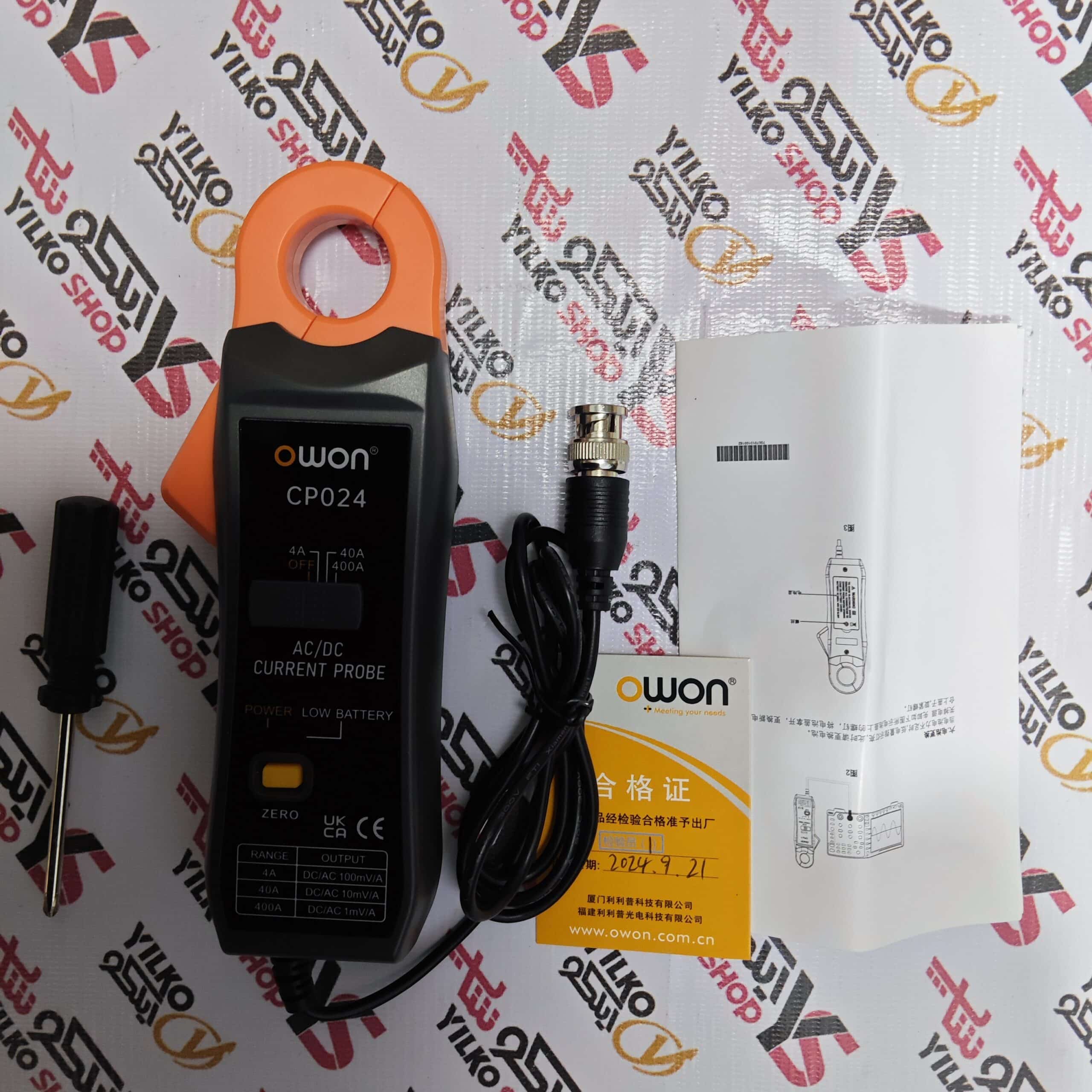 پراب کلمپی جریان اسیلوسکوپ اوون (OWON) CP024 - تصویر 2