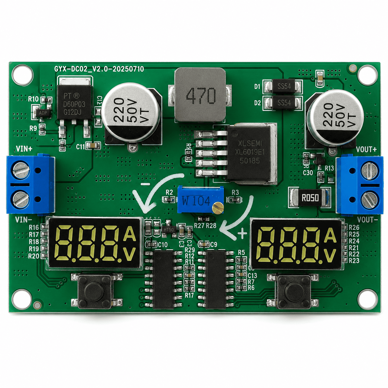 ماژول مبدل DC-DC افزاینده GYX-DC02