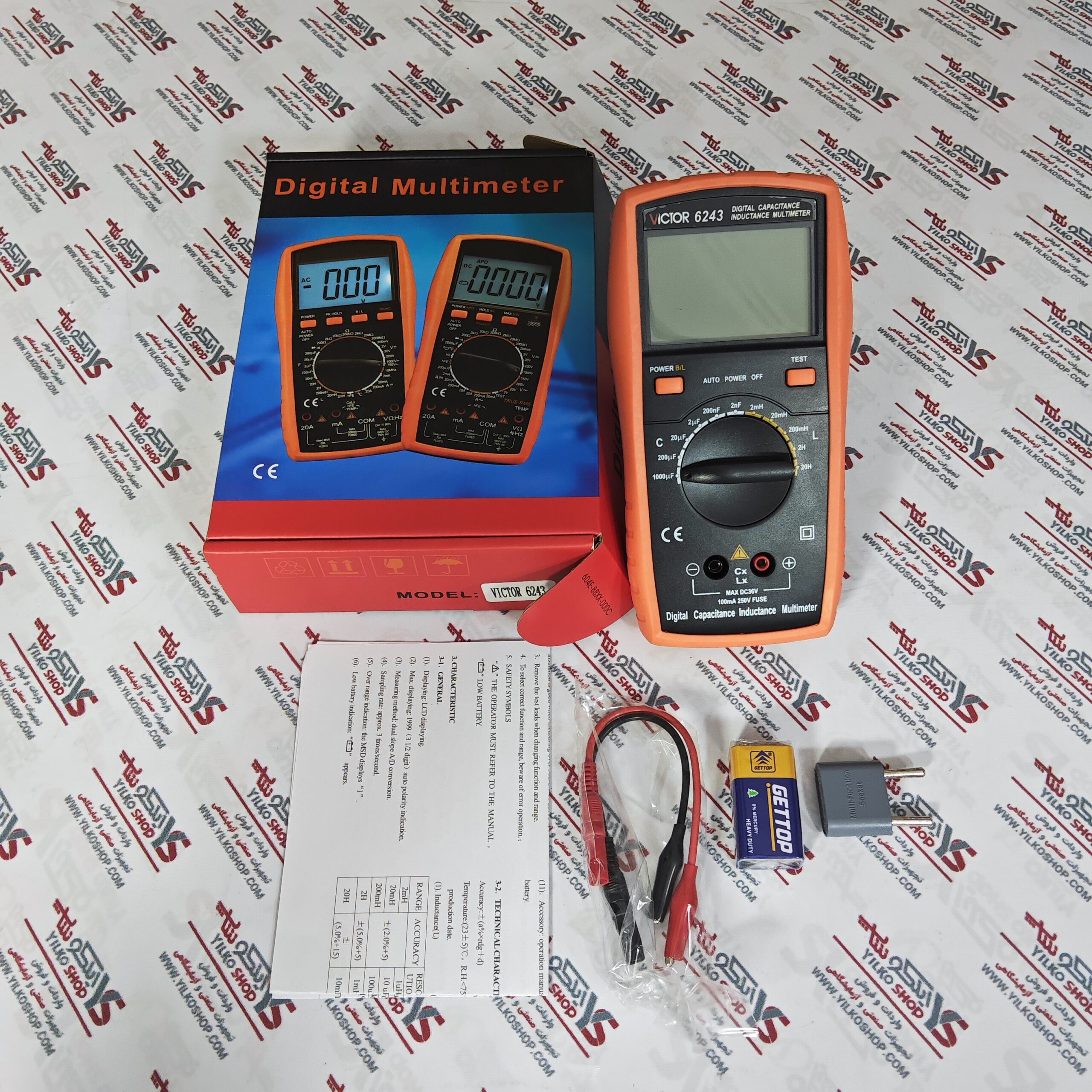 خازن و سلف سنج ویکتور مدل VC6243 - تصویر 3