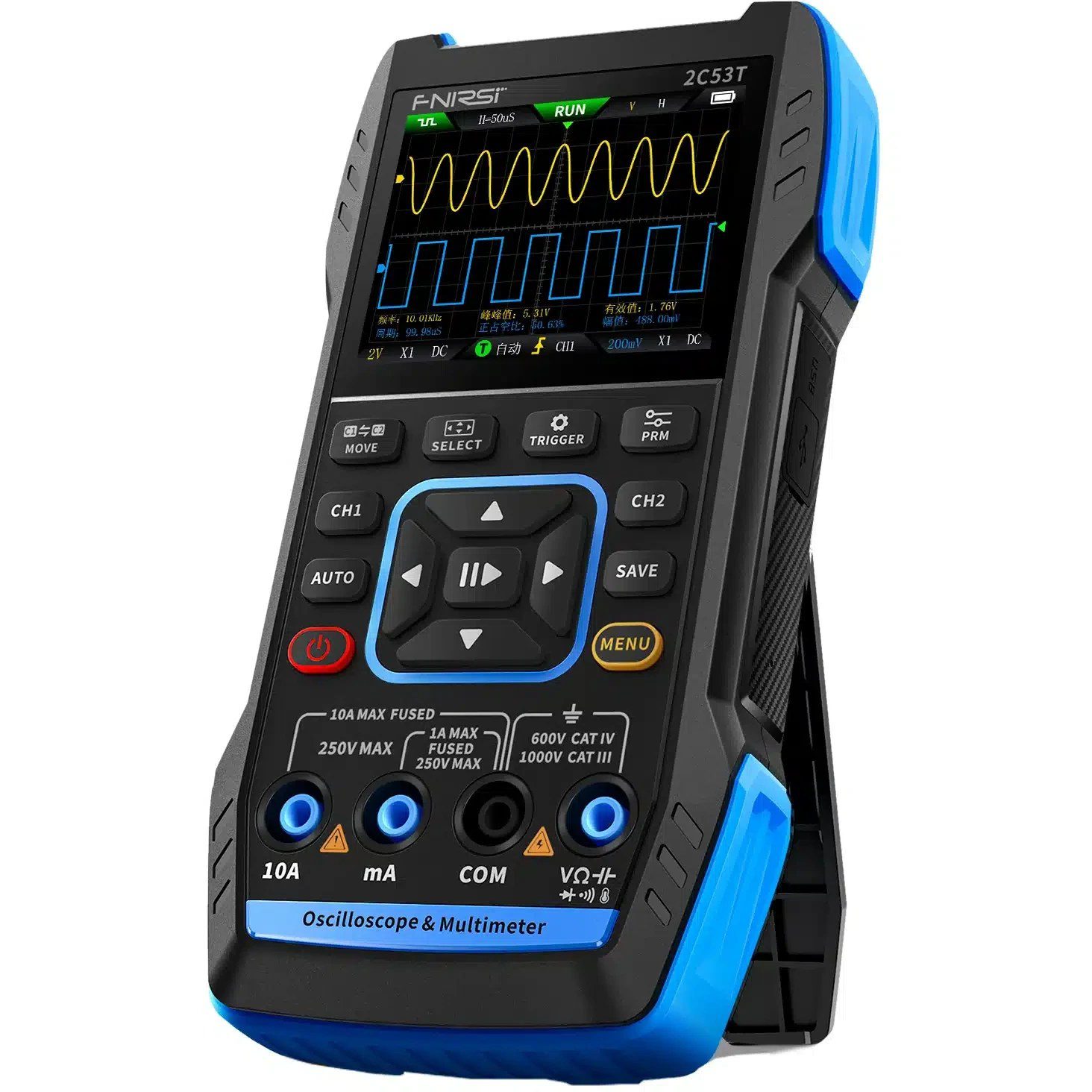 اسیلوسکوپ دستی افنیرسی (FNIRSI) 2C53T