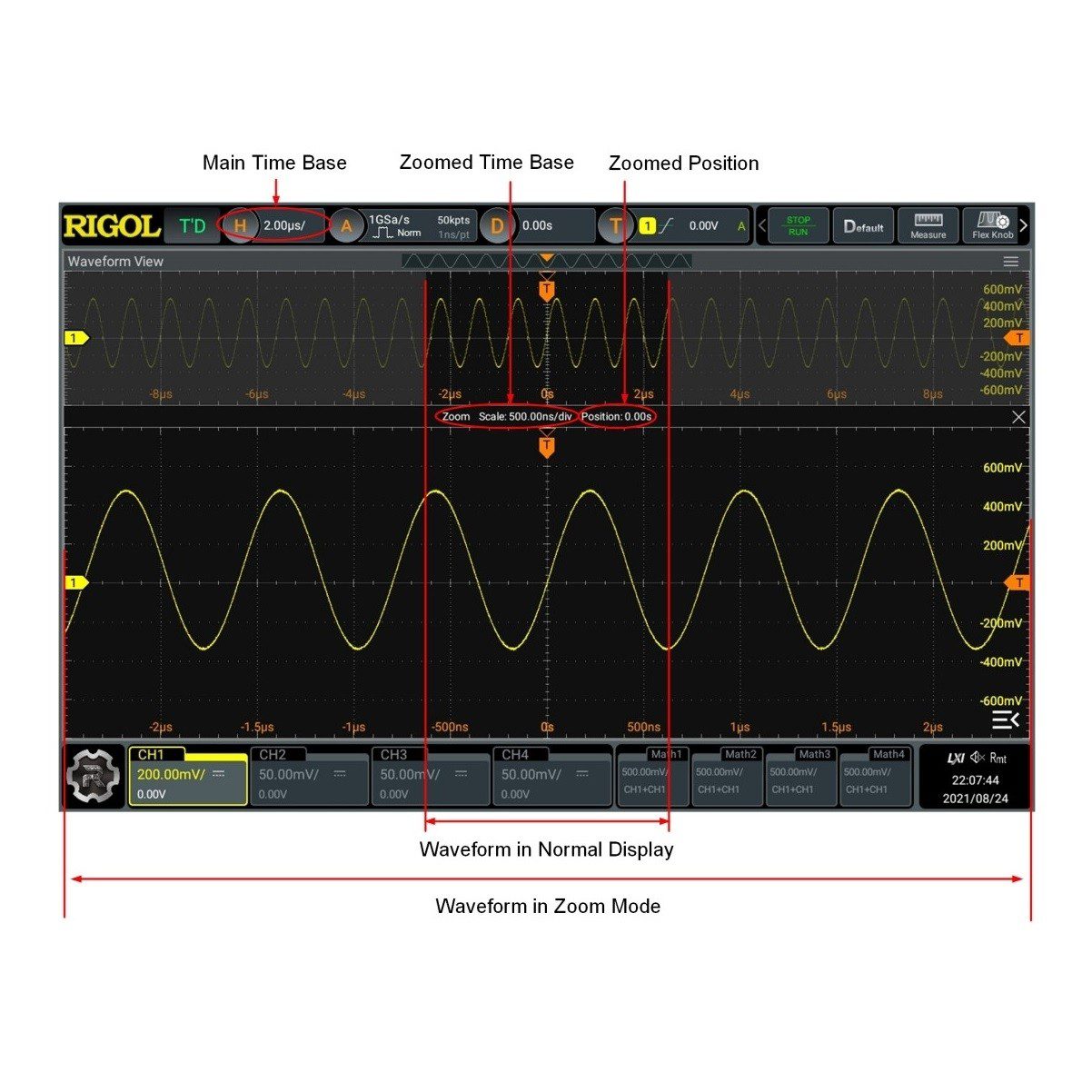 اسیلوسکوپ ریگول (RIGOL) DHO4804 - تصویر 3