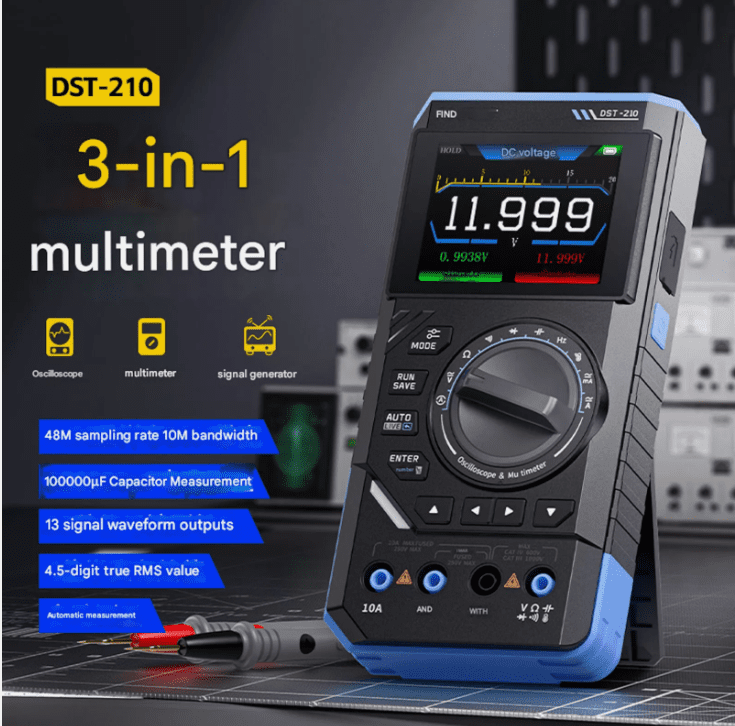 اسیلوسکوپ دستی افنیرسی (FNIRSI) DST-210 - تصویر 2