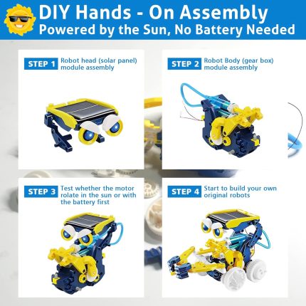 STEM Education Solar Robot Toys DIY 3