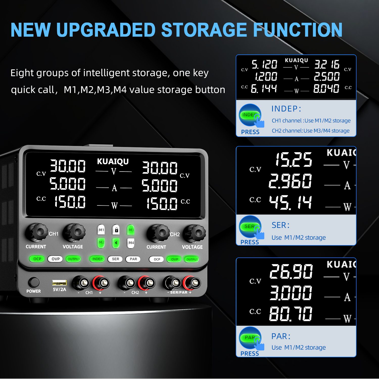 منبع تغذیه نایس پاور (NICE POWER) SPPS305-2KD 30V 5A - تصویر 2