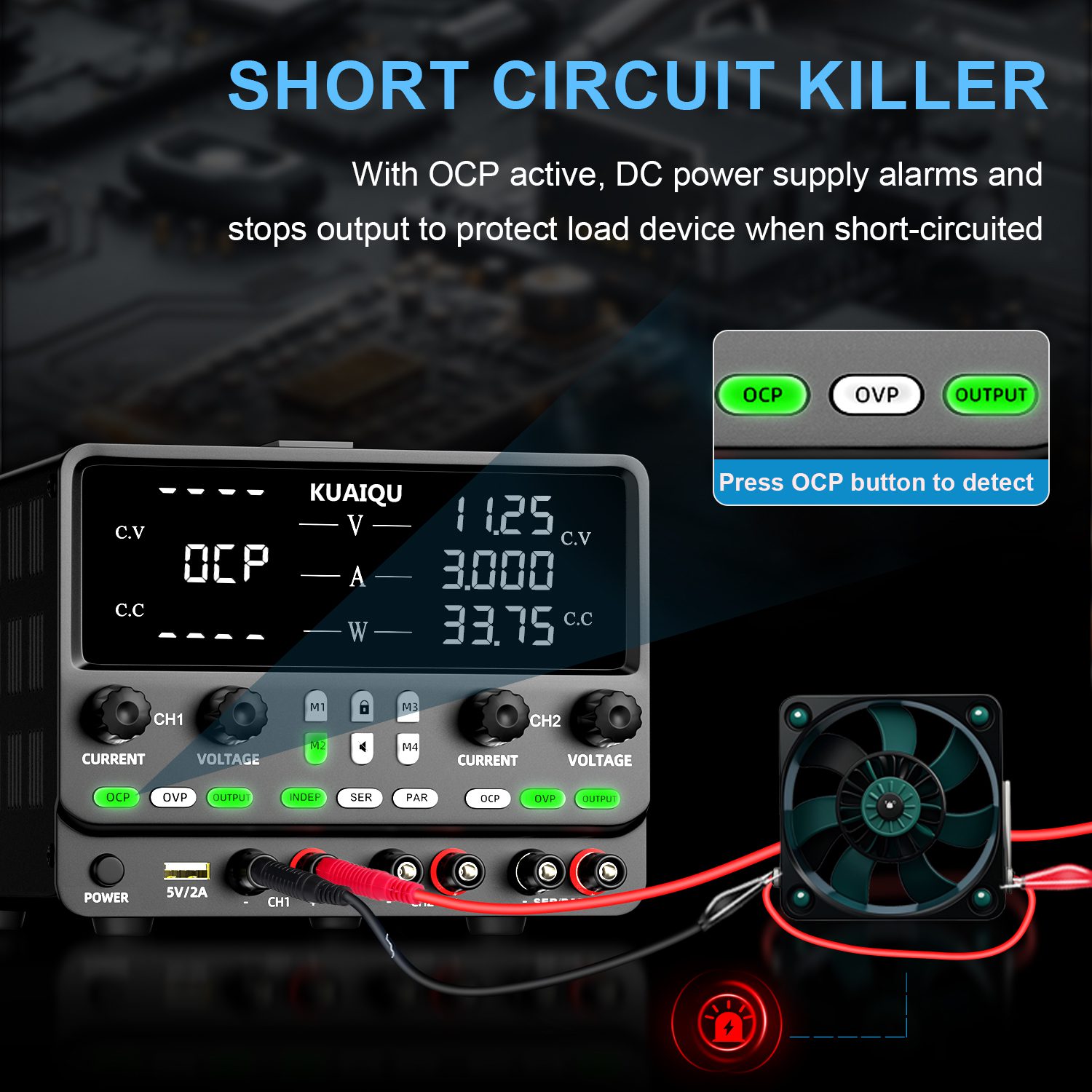 منبع تغذیه نایس پاور (NICE POWER) SPPS305-2KD 30V 5A - تصویر 6