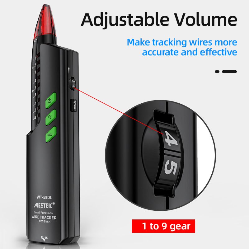 تستر کابل شبکه و ردیاب ولتاژ مستک (MESTEK) WT-58DL - تصویر 2