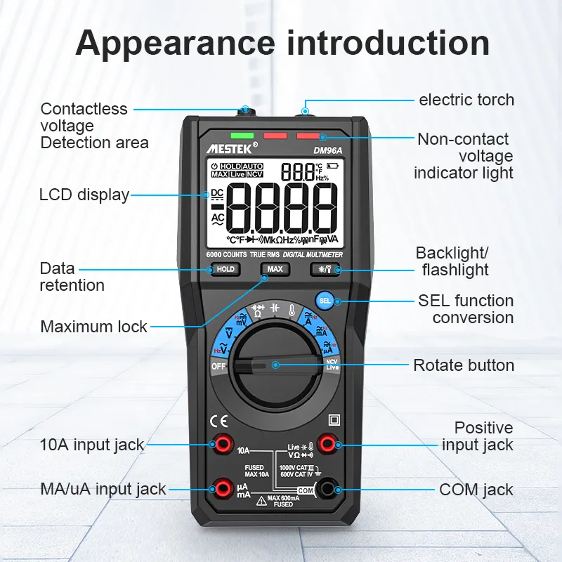 مولتی متر مستک (MESTEK) DM96A - تصویر 5