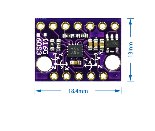ماژول شتاب سنج و ژیروسکوپ GY-BMI160 - تصویر 3