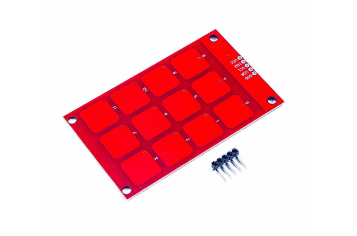 ماژول کیبورد لمسی 3X4 MPR121 - تصویر 1