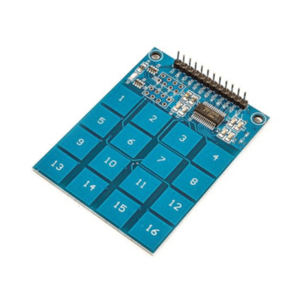 ماژول کی پد 4 در 4 لمسی خازنی XD-62B TTP229