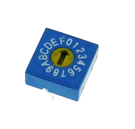 انکودر چرخشی باینری 16 بیتی- قابلیت انتخاب 0 تا F