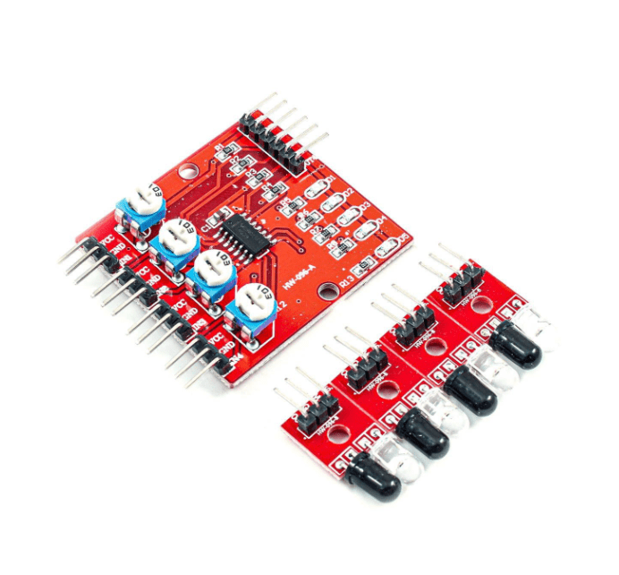 ماژول حسگر مادون قرمز ربات های تعقیب خط(4 کاناله)