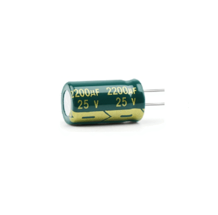 JWCO Green 2200µF 25V