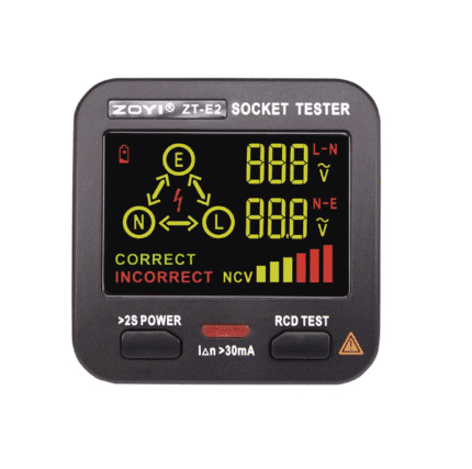 تستر پریز برق زویی (ZOYI) ZT-E2