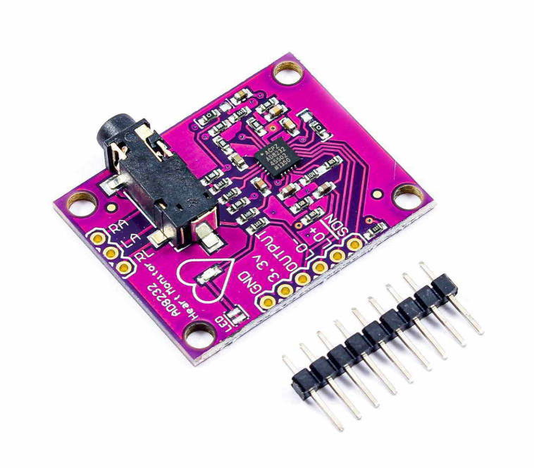 ماژول سنسور ECG و ضربان قلب AD8232 بنفش - تصویر 5