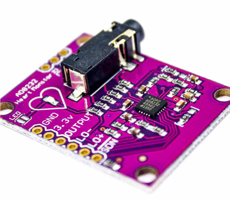 ماژول سنسور ECG و ضربان قلب AD8232 بنفش - تصویر 2