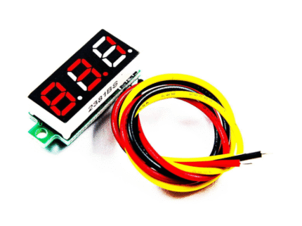 ماژول ولت متر دیجیتال 0 تا 100 ولت DC قرمز"0.28