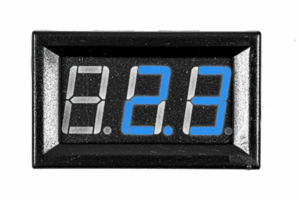 ولت متر دیجیتال 4.5 تا 30 ولت DC آبی “0.56