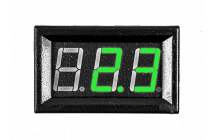 ولت متر دیجیتال 4.5 تا 30 ولت DC سبز "0.56
