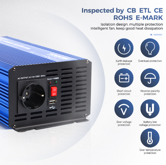 اینورتر سینوسی خالص 1500 وات 12 ولت کارسپا (CARSPA) - تصویر 4