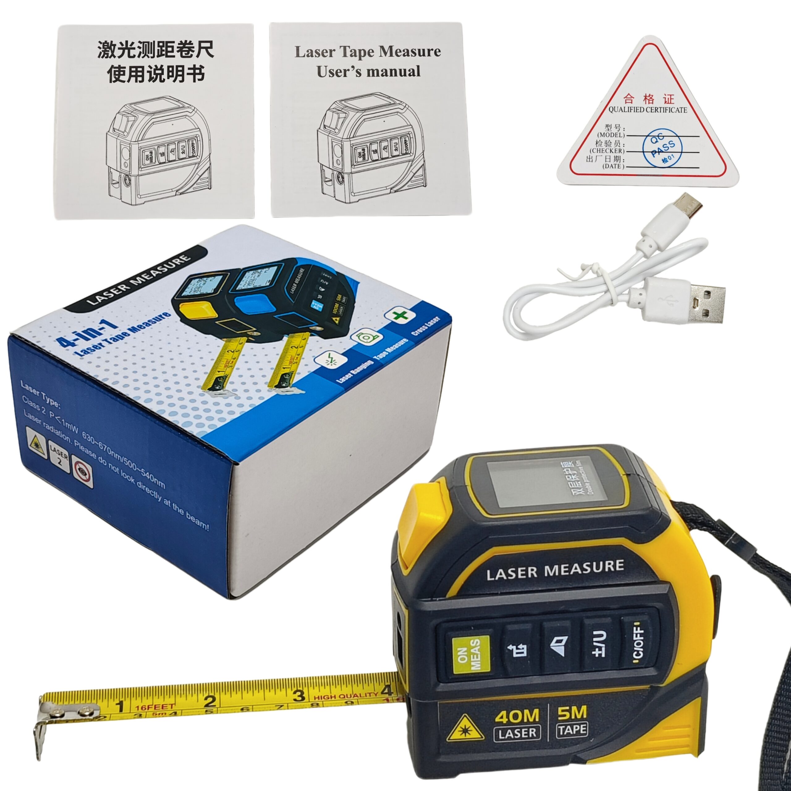 متر لیزری 4 کاره 40 متری - تصویر 4