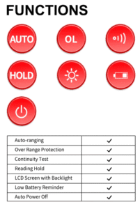 مولتی‌متر مچی دیجیتال CZDANG K8 13