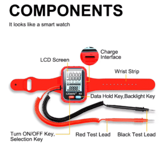 مولتی‌متر مچی دیجیتال CZDANG K8 9