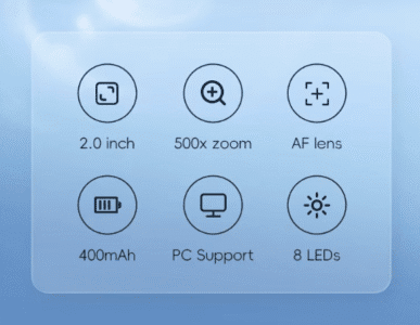 میکروسکوپ دیجیتالی 500X نوع 3 7