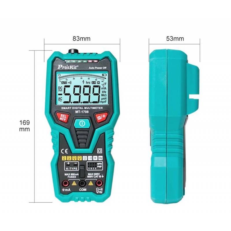 MT-1708 (PROSKIT) مولتی متر دیجیتال پروسکیت - تصویر 2