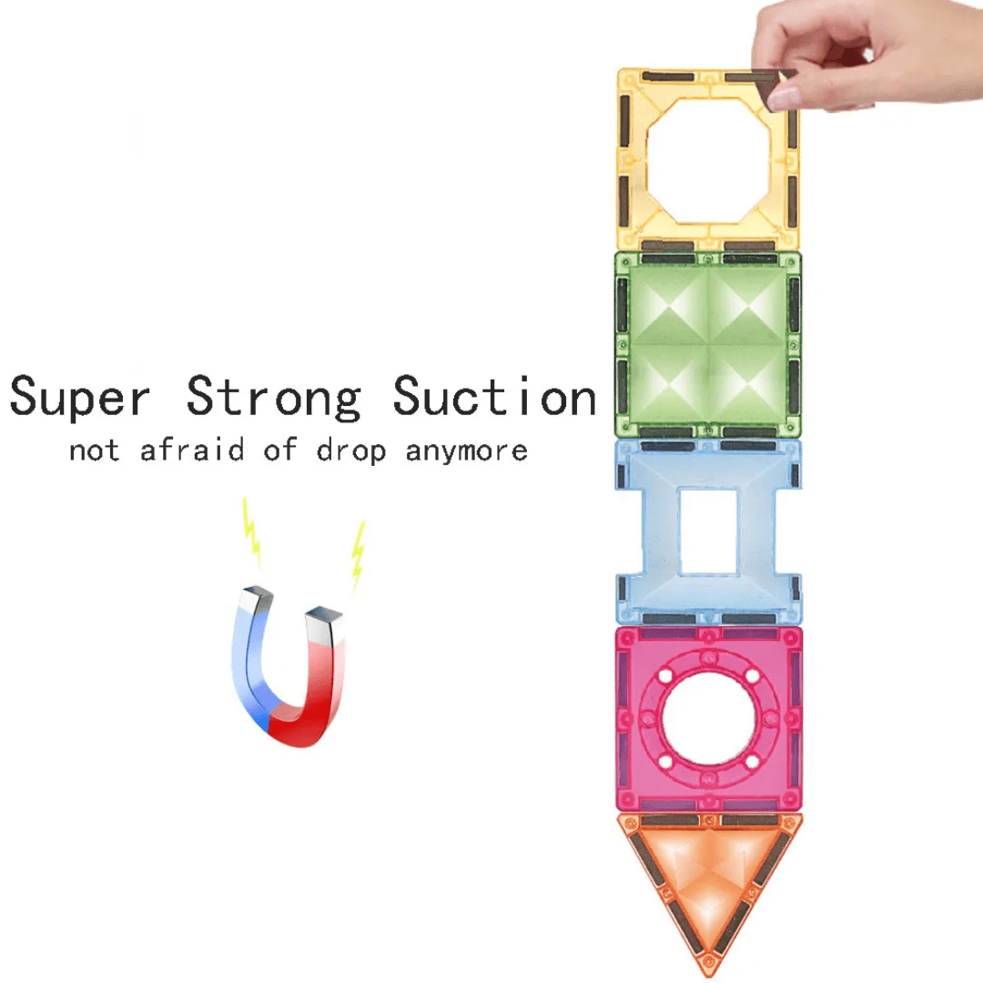 بازی کاشیهای مغناطیسی چراغدار 82 تکه - تصویر 3