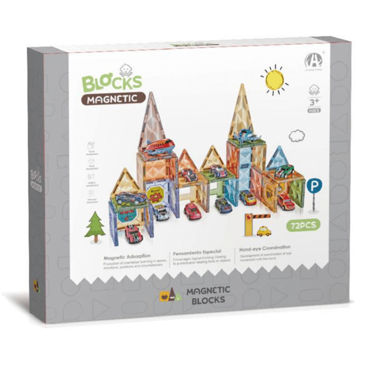 بازی ساختنی مغناطیسی 72 تکه نوع 2