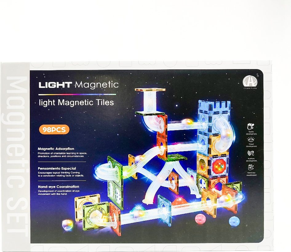 بازی کاشیهای مغناطیسی چراغدار 98 تکه
