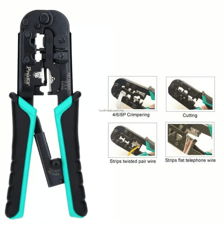 CP-376 TR (PROSKIT) آچار سوکت زن شبکه پروسکیت - تصویر 4