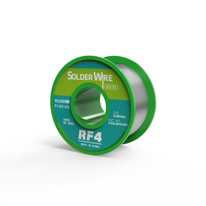 سیم لحیم (RF4) 0.8mm 100gr - تصویر 1