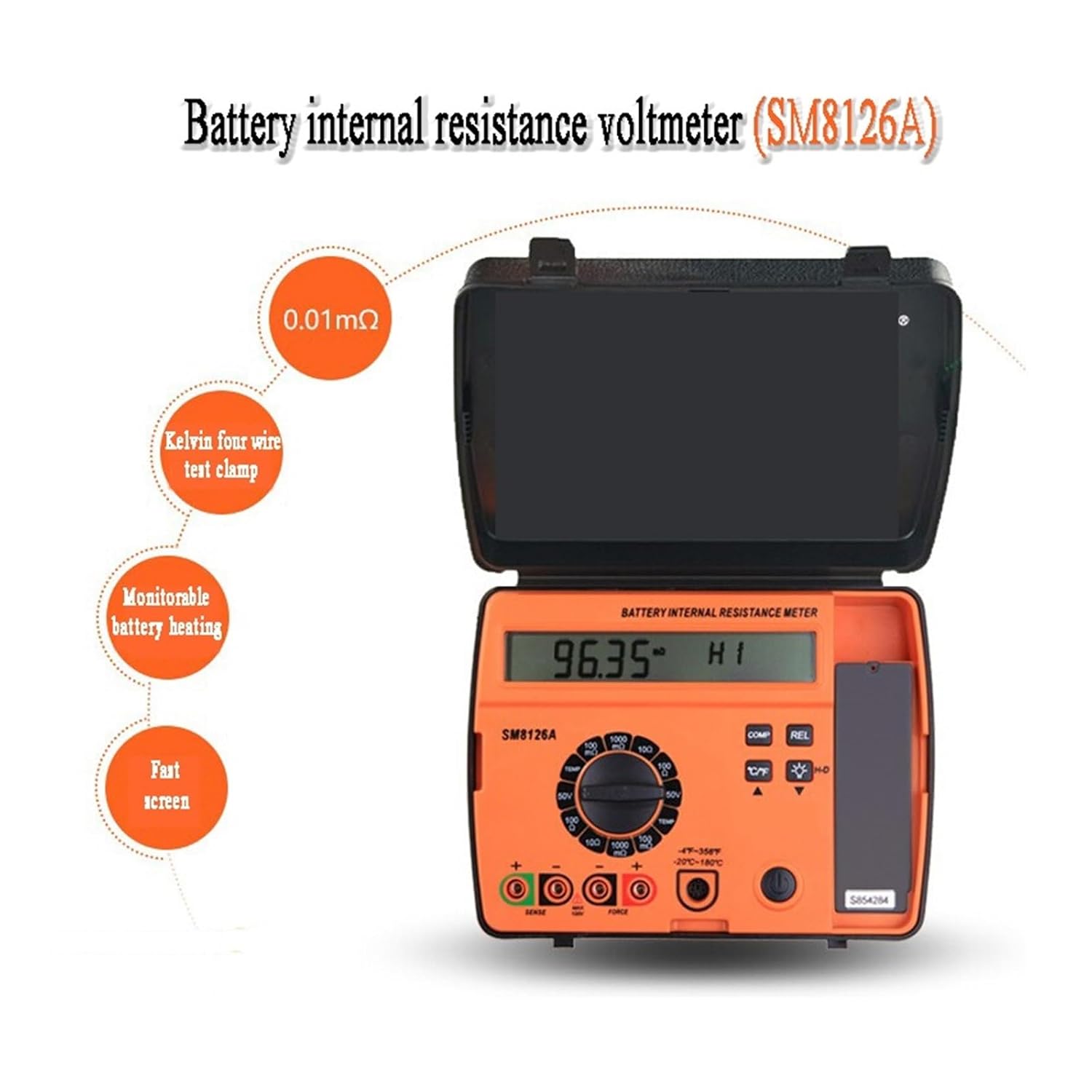 تستر مقاومت داخلی باتری SM8126 PLUS - تصویر 3