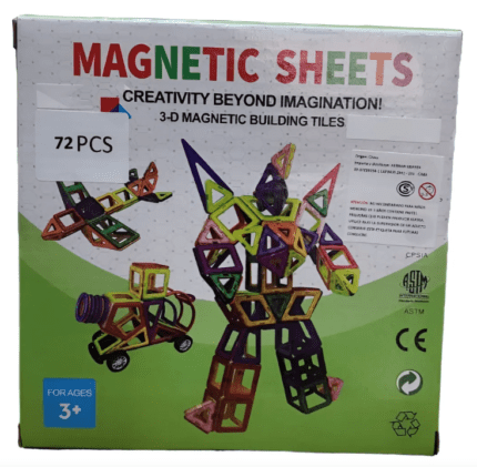 بازی ساختنی مغناطیسی 72 تکه نوع 1