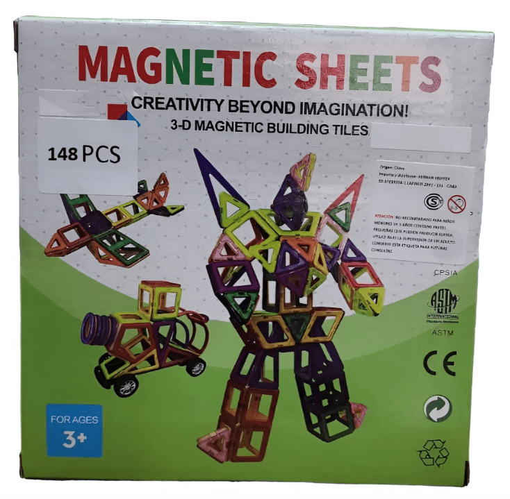 بازی ساختنی مغناطیسی 148 تکه نوع 1
