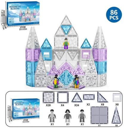 بازی بلوک های مغناطیسی 86 تکه