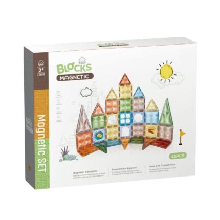بازی ساختنی مغناطیسی 42 تکه نوع 2