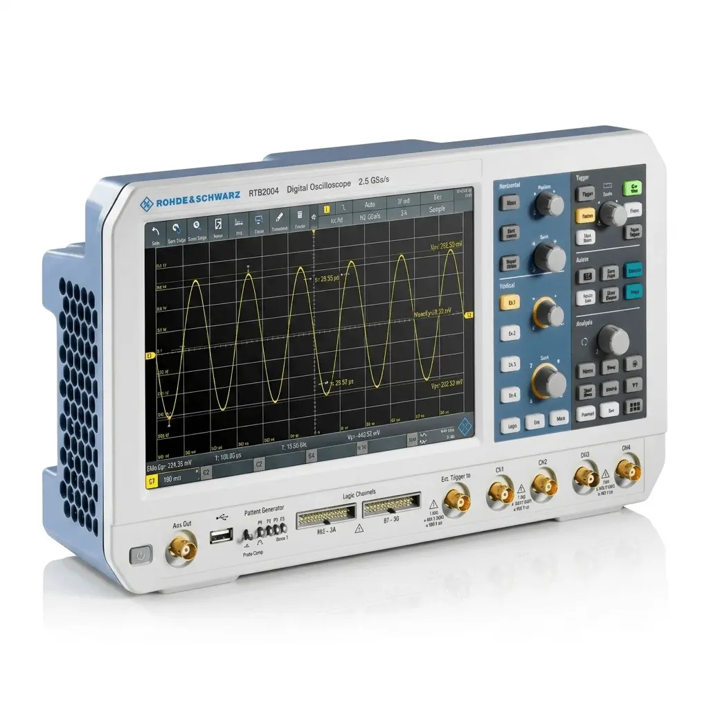 اسیلوسکوپ دیجیتال رود اند شوارتز Rohde & Schwarz RTB2004 نمای سه بعدی