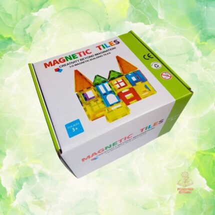 بازی ساخت و ساز با کاشی‌های مغناطیسی 112 تکه