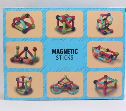 بازی ساختنی مغناطیسی مهره و میله 25 تکه