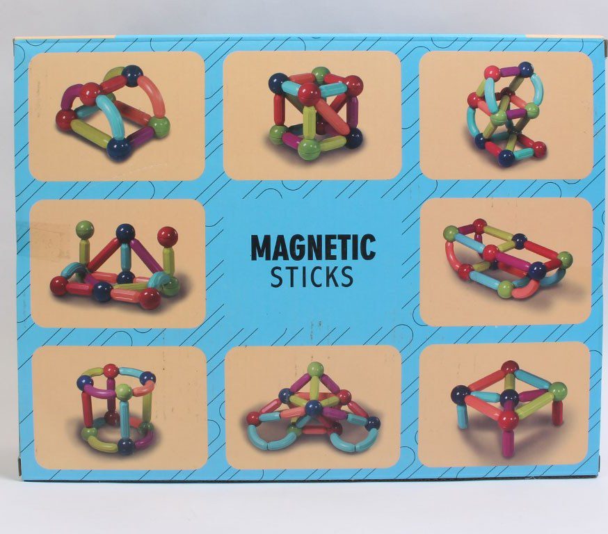 بازی ساختنی مغناطیسی مهره و میله 25 تکه