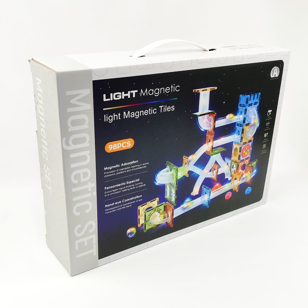 بازی کاشیهای مغناطیسی چراغدار 98 تکه - تصویر 2