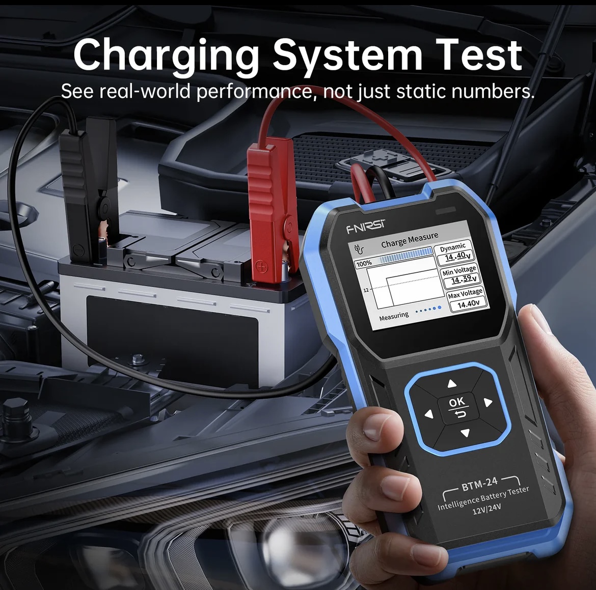 تستر مقاومت داخلی باتری افنیرسی (FNIRSI) BTM-24 - تصویر 6