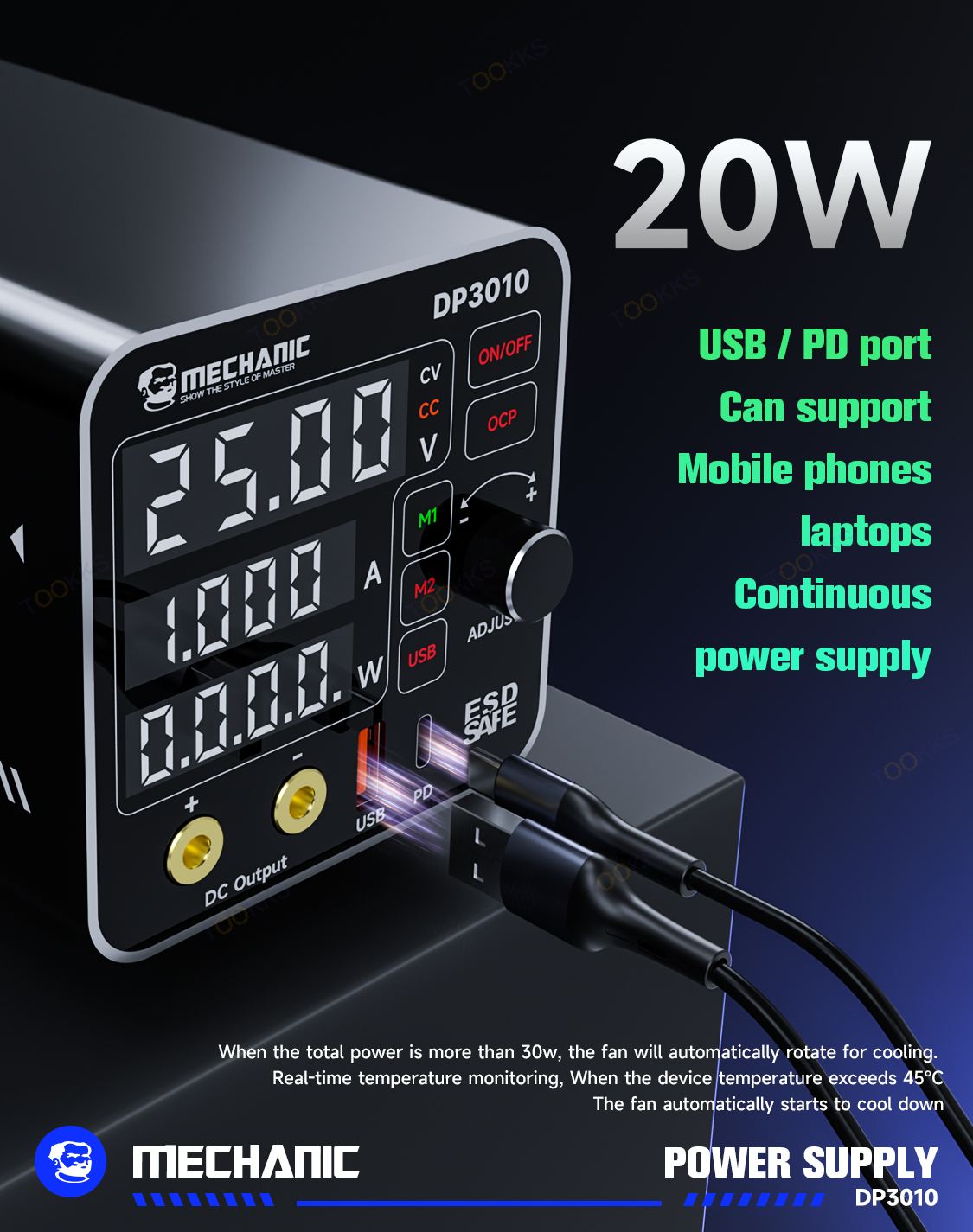منبع تغذیه مکانیک DP3010 (MECHANIC) - تصویر 2