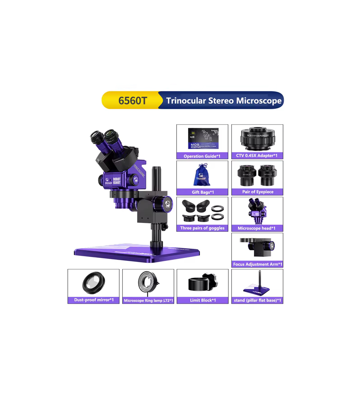 لوپ سه چشمی مکانیک ROBOT6560T-B11 (MECHANIC) - تصویر 2