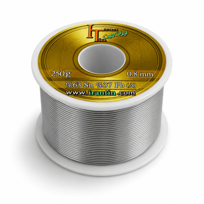 سیم قلع ایرانتین (IRANTIN) 0.8mm 250gr درجه 1 - تصویر 1